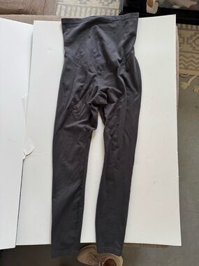Pact High-Waist Maternity Leggings in Dark Gray